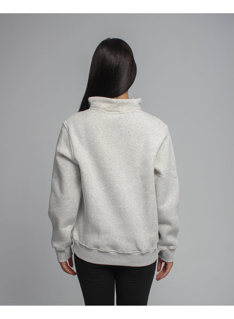 Basic Look Quarter zip Brushed Milton - Image 3